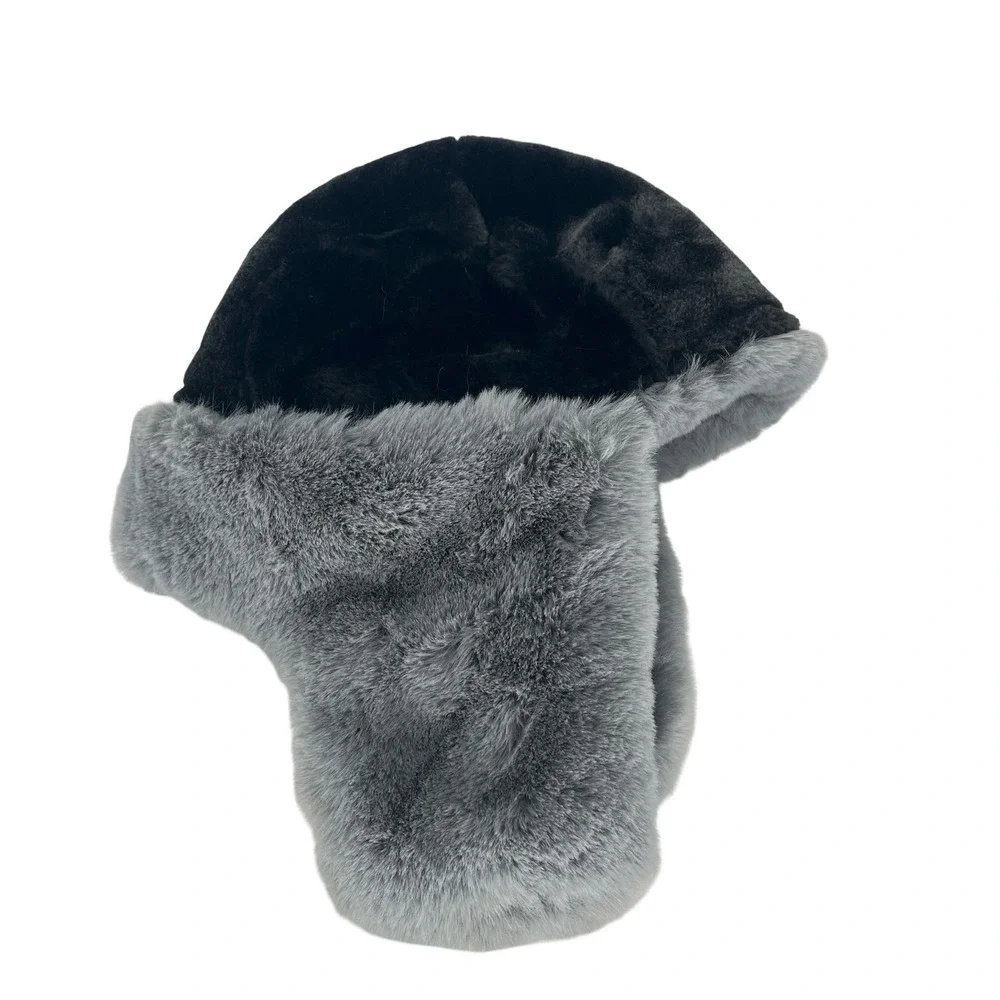 Camouflage Trapper Hat Faux Fur Ear Flaps Winter Aviator Hunting Unisex